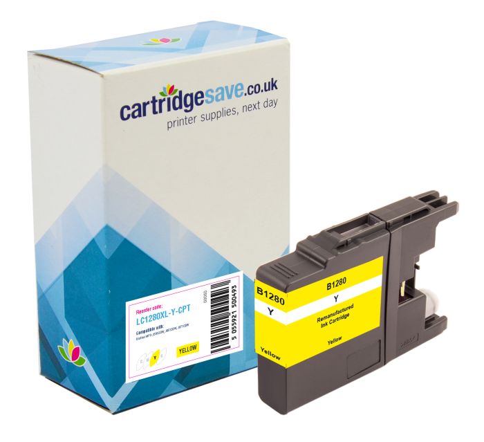 Compatible Brother LC1280XL High Capacity Yellow Ink Cartridge ( LC-1280XLY)