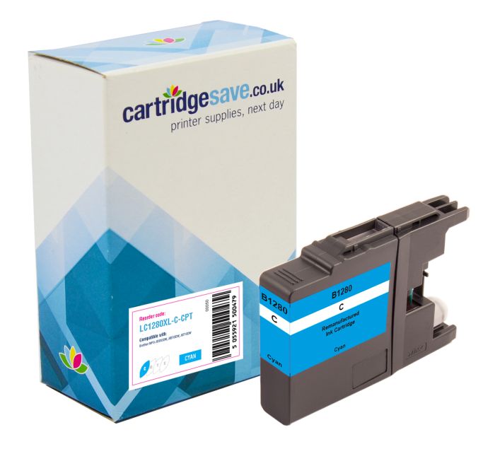 Compatible Brother LC1280XL-C High Capacity Cyan Ink Cartridge