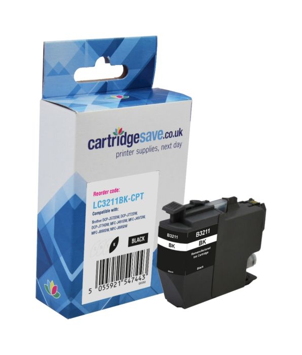 Compatible Brother LC3211BK Black Ink Cartridge