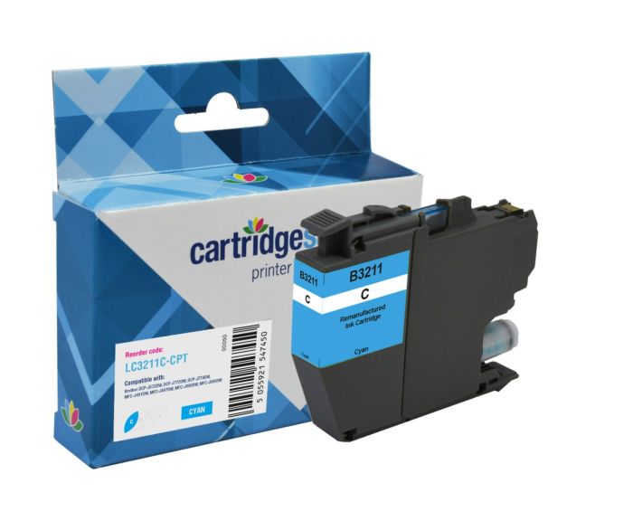 Compatible Brother LC3211C Cyan Ink Cartridge