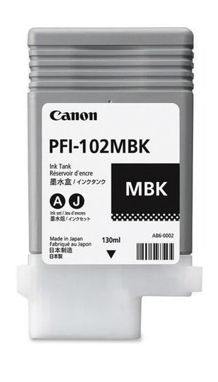 Vivid Colors 2-Pack Replacement Matte Black Ink Cartridge For Canon Ipf 700 Series - PFI102 Compatible