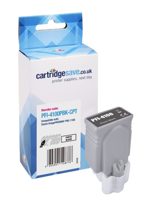 Compatible Canon PFI-4100PBK Photo Black Ink Cartridge - (6777C001)