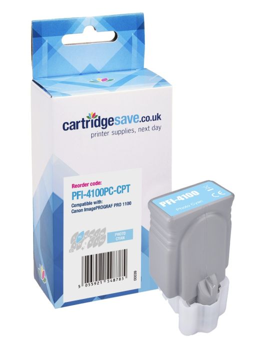 Compatible Canon PFI-4100PC Photo Cyan Ink Cartridge - (6781C001)