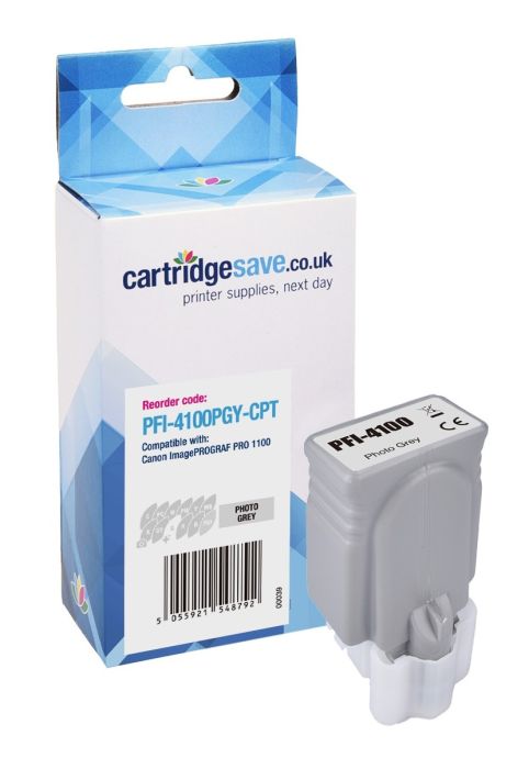 Compatible Canon PFI-4100PGY Photo Grey Ink Cartridge - (6784C001)