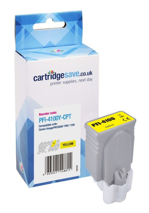 Compatible Canon PFI-4100Y Yellow Ink Cartridge - (6780C001)