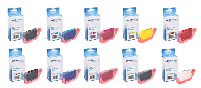 Compatible Canon PFI-5100 10 Colour Ink Cartridge Multipack 
