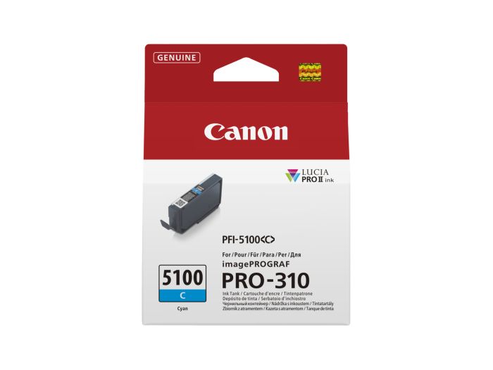 Canon PFI-5100C Cyan Ink Cartridge - (6953C001)