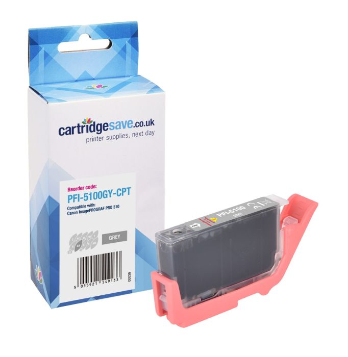 Compatible Canon PFI-5100GY Grey Ink Cartridge - (6959C001)