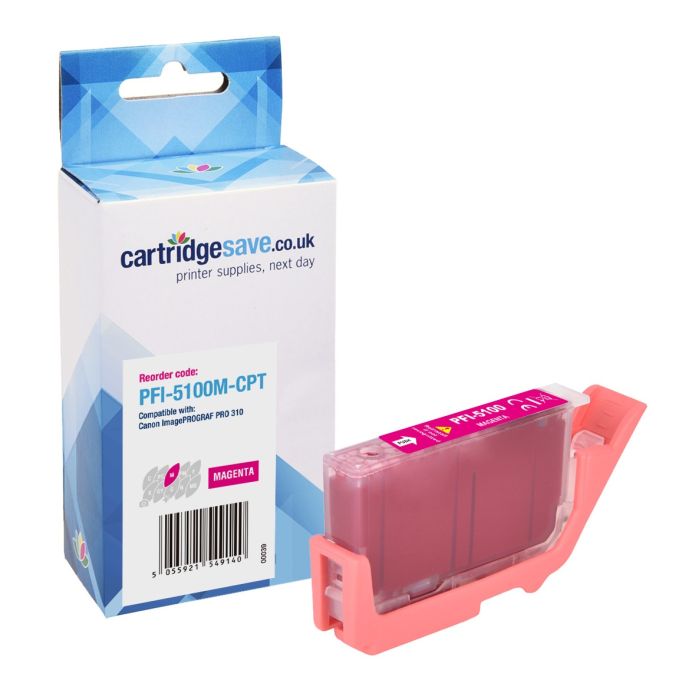 Compatible Canon PFI-5100M Magenta Ink Cartridge - (6954C001)