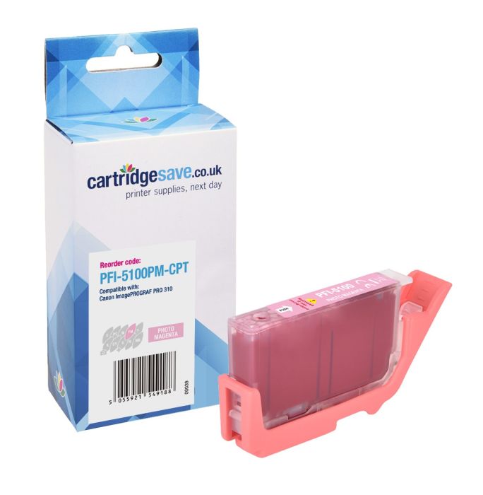 Compatible Canon PFI-5100PM Photo Magenta Ink Cartridge - (6957C001)