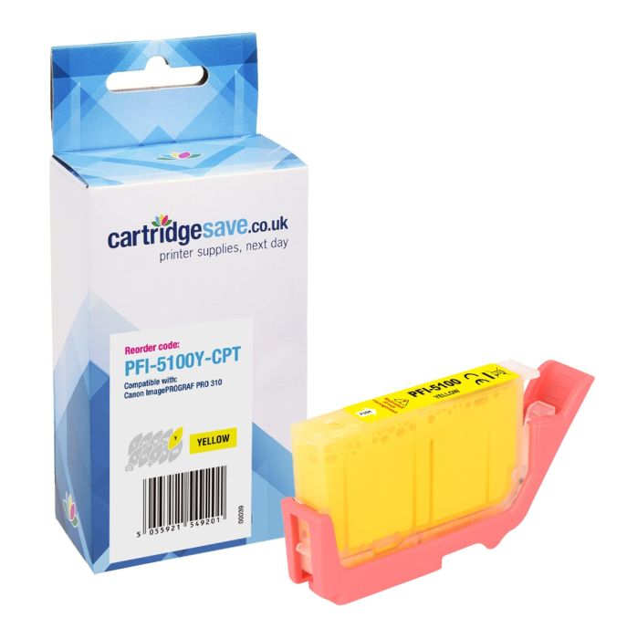 Compatible Canon PFI-5100Y Yellow Ink Cartridge - (6955C001)