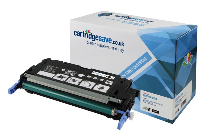 Compatible HP 501A Black Toner Cartridge - (Q6470A)
