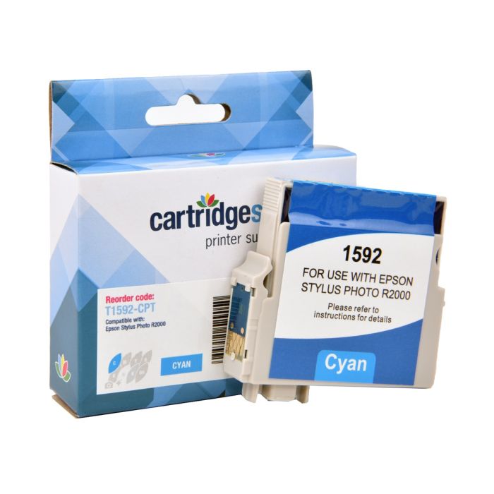 Compatible Epson T1592 Cyan Ink Cartridge - (Kingfisher)