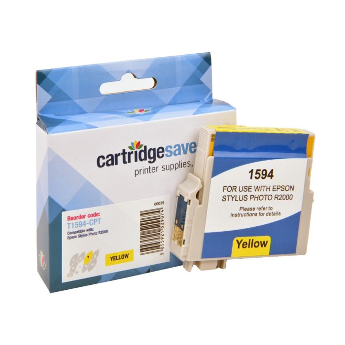 Compatible Epson T1594 Yellow Ink Cartridge - (Kingfisher)