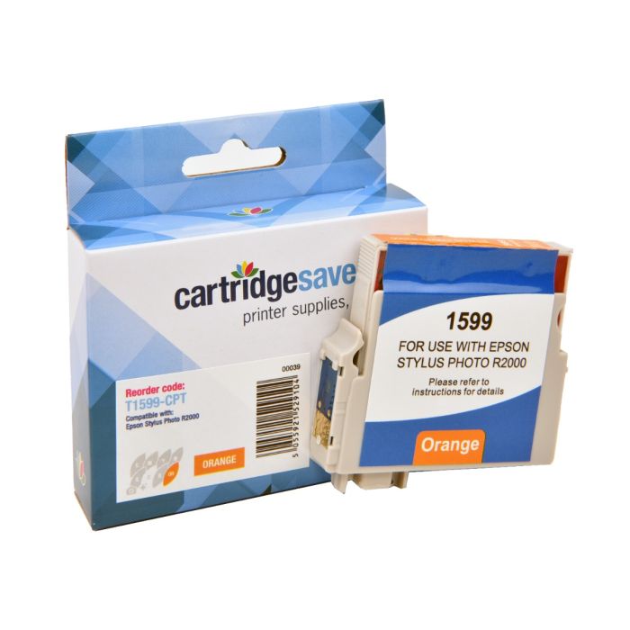 Compatible Epson T1599 Orange Ink Cartridge - (Kingfisher)