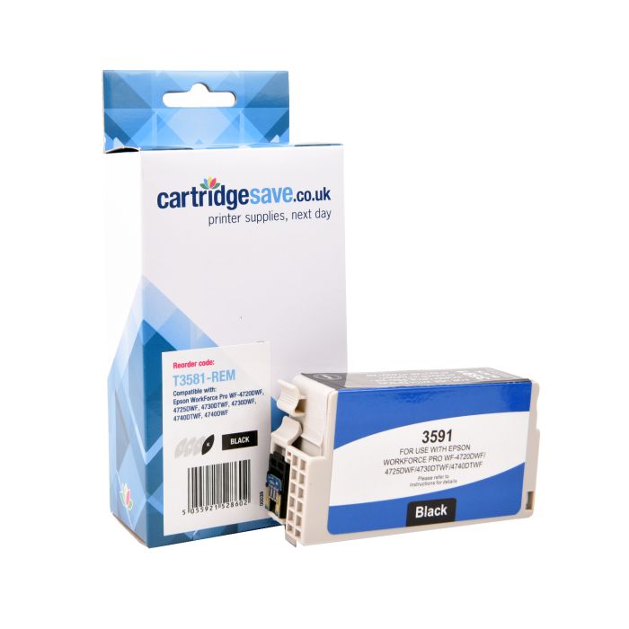 Compatible Epson 35 Black Ink Cartridge - (T3581 Padlock)