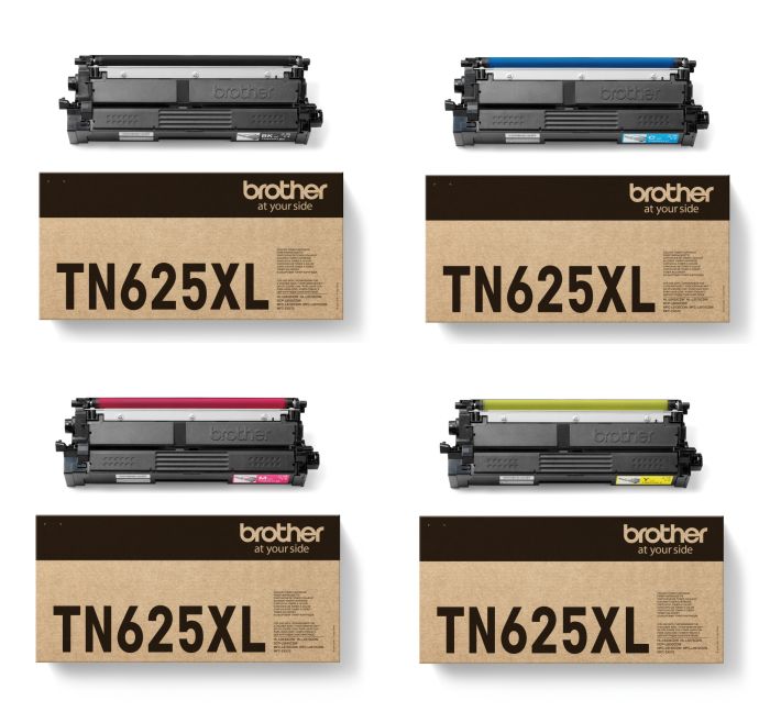 Brother TN-625XL High Capacity 4 Colour Toner Cartridge Multipack