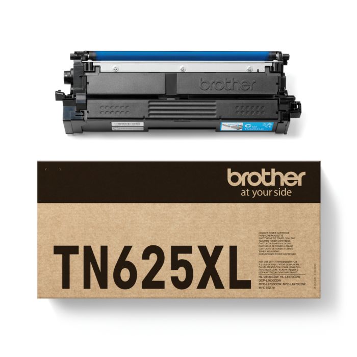 Brother TN-625XLC High Capacity Cyan Toner Cartridge