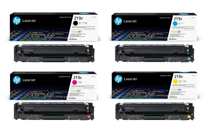 HP 219X High Capacity 4 Colour Toner Cartridge Multipack