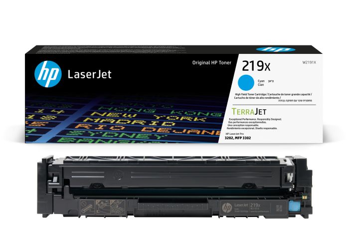HP 219X High Capacity Cyan Toner Cartridge - (W2191X)