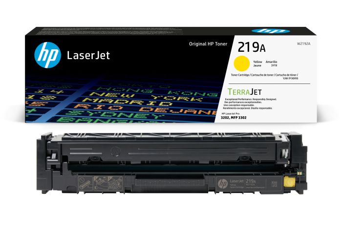 HP 219A Yellow Toner Cartridge - (W2192A)