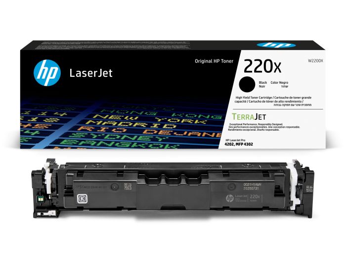 HP 220X High Capacity Black Toner Cartridge - (W2200X)