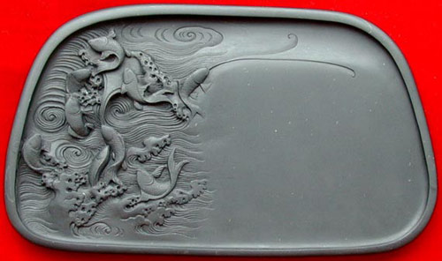 Duanshi fish inkstone