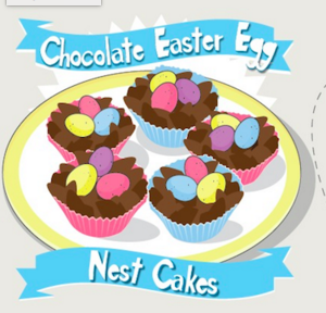 Printable Recipe For Chocolate Easter Egg Nest Cakes