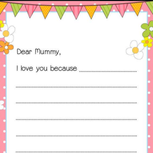 Printable Mother’s Day Letter