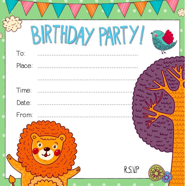 make your own party invitations