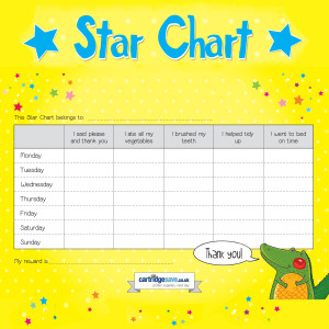 Kids Printable Star Chart