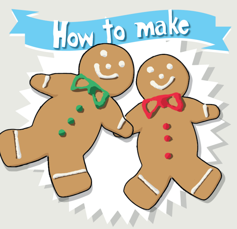 This simple gingerbread men recipe is a great one for kids to bake on a rainy day!