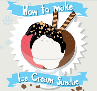 How to make an ice cream sundae