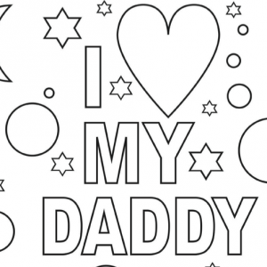 Printable Father’s Day Colouring Card