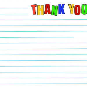 Letter Template for Thank You Notes