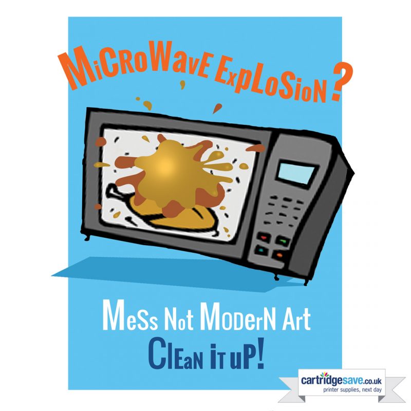 Office Sign for Microwave Mess – Print what matters