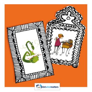 Printable photo frames